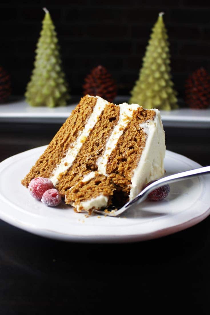 Gingerbread Cake with Brown Butter Frosting