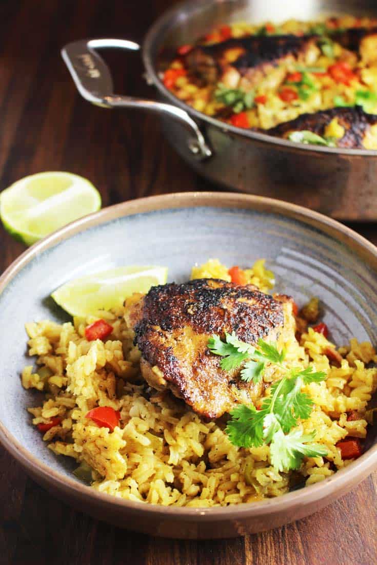 One Pot Cuban Chicken and Rice Recipe