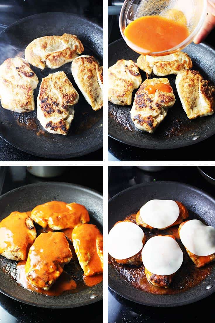 Buffalo Chicken Breast Burgers