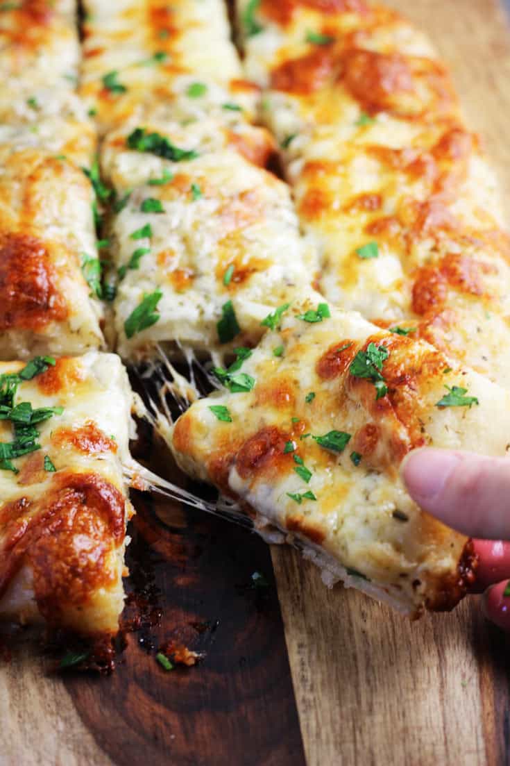 Cheesy Garlic Bread [The BEST Ever] - Our Happy Mess