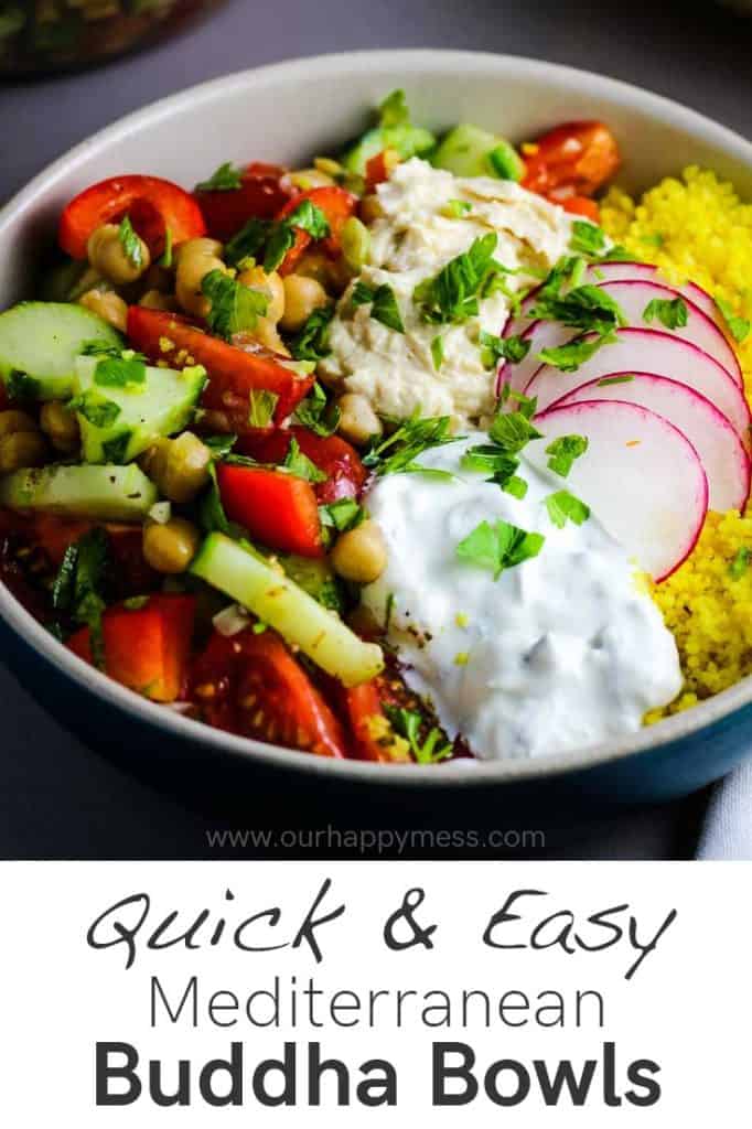 Mediterranean Buddha Bowls Our Happy Mess