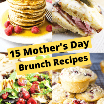 A collage of brunch recipes.