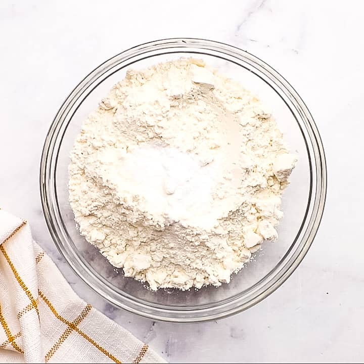 flour mixture in a bowl