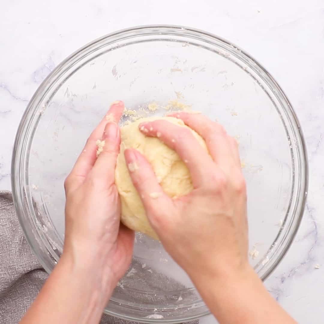 forming the dough into a ball