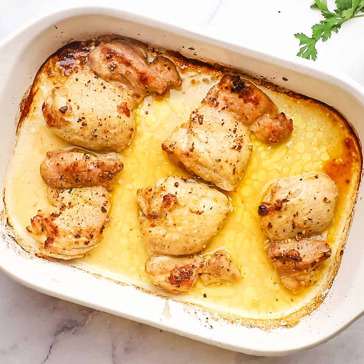 baked chicken in a large baking dish