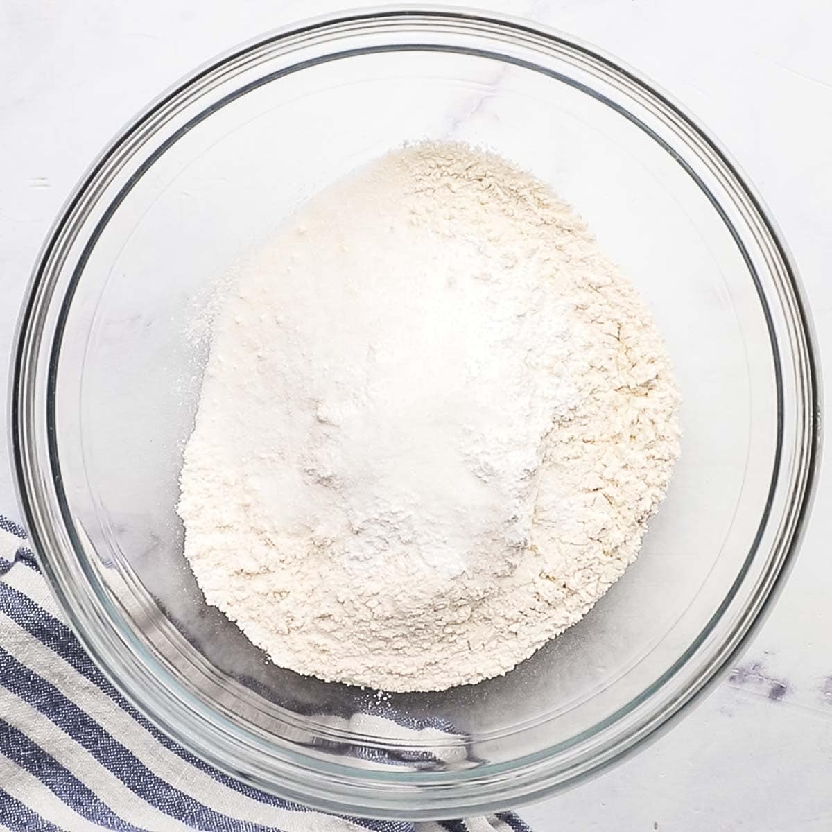 dry ingredients for the biscuits in a bowl