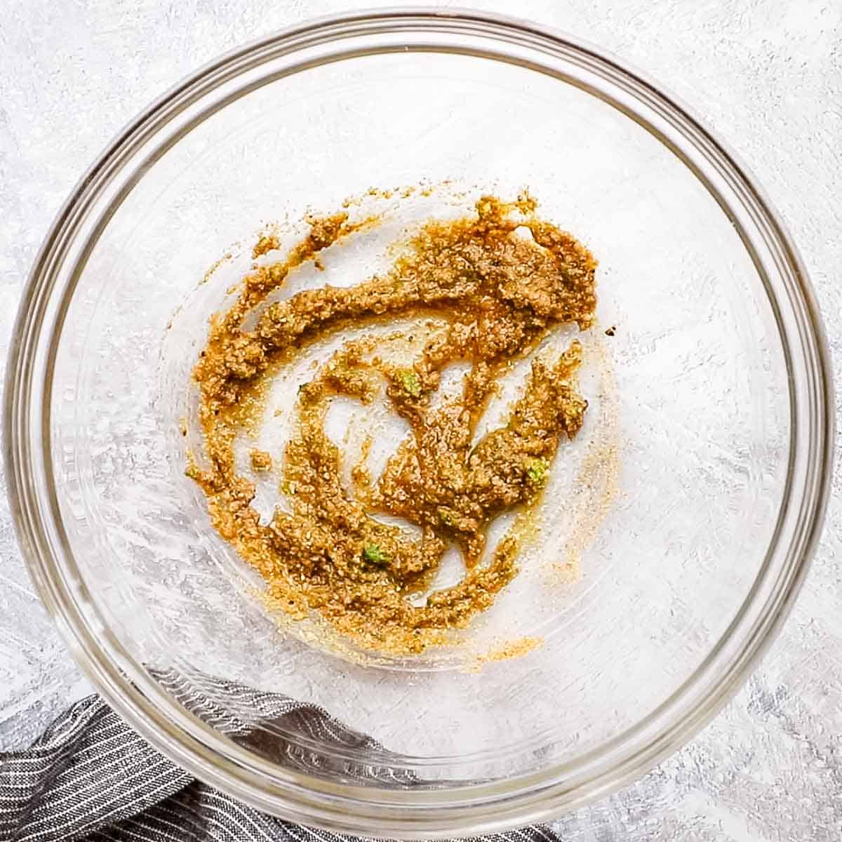 olive oil added to the seasonings