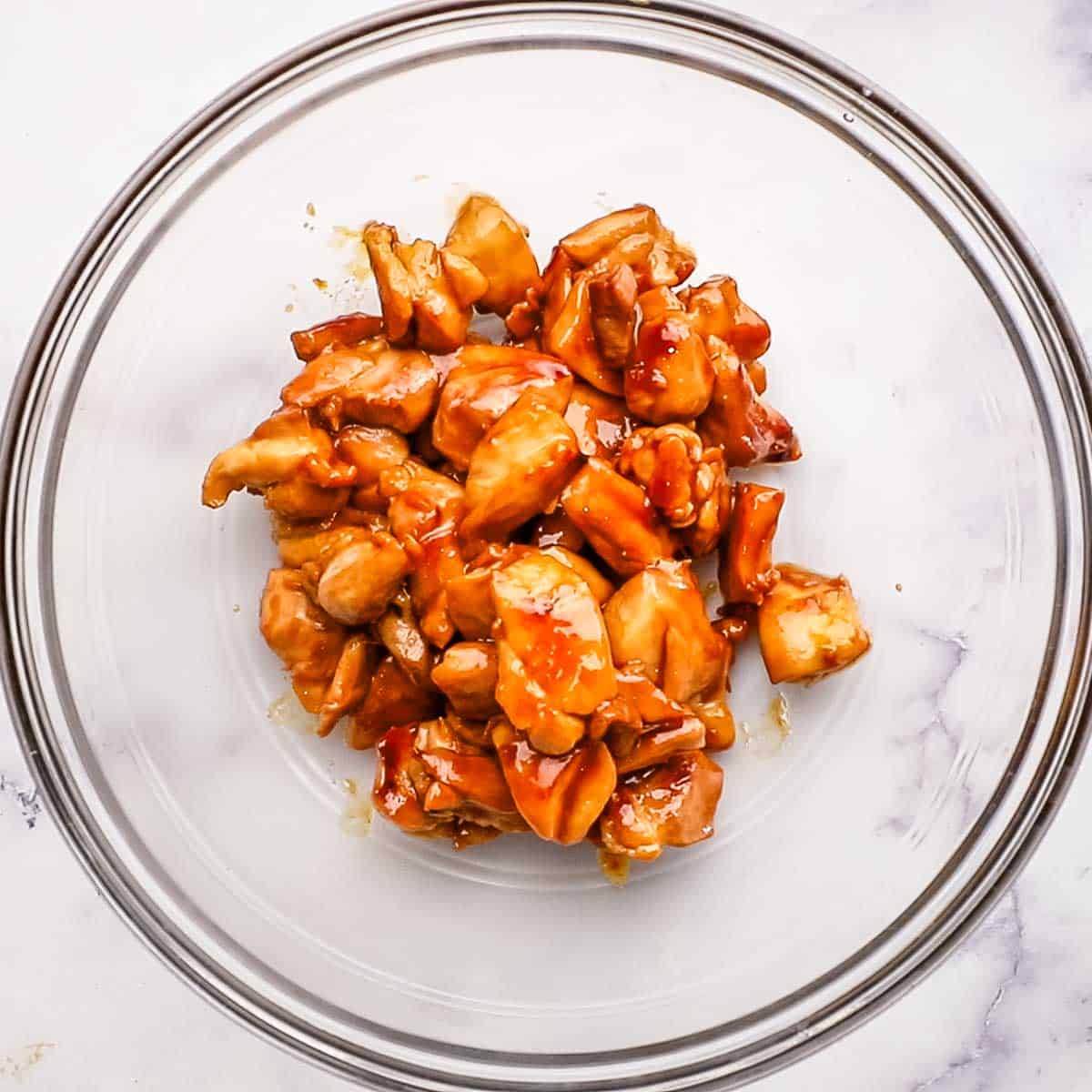 chicken placed in a bowl