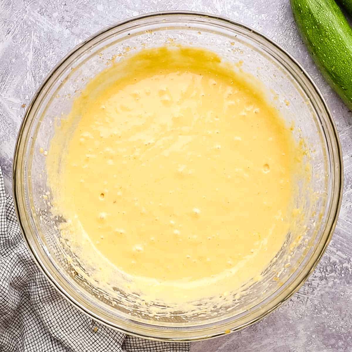 wet batter for zucchini bundt cake