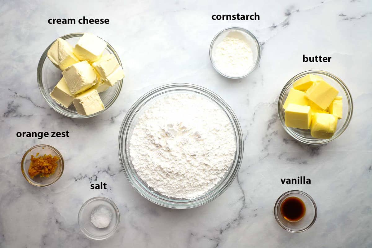 ingredients used to make orange cream cheese frosting