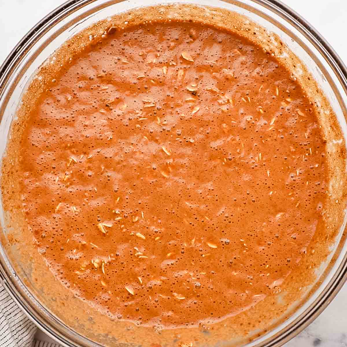overnight oats mixture in a bowl