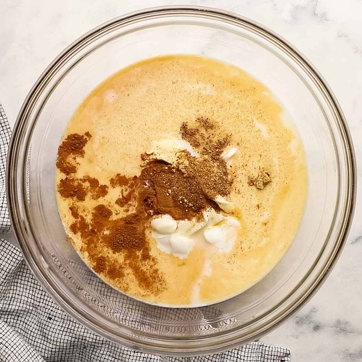 went ingredients mixed together in a bowl