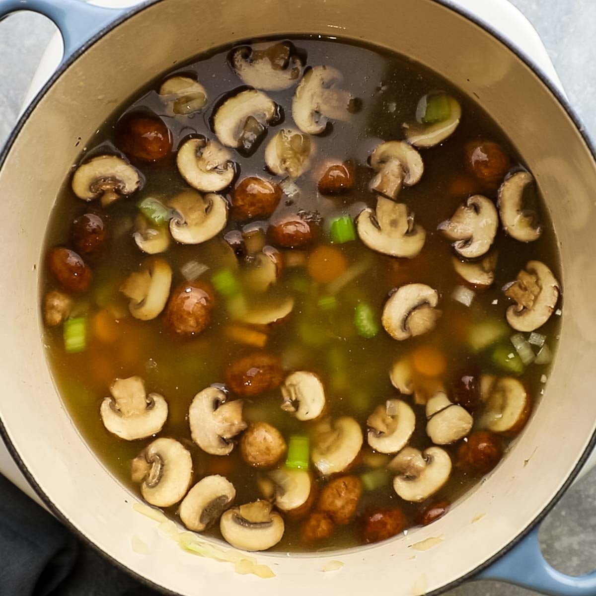 stock added to the pot