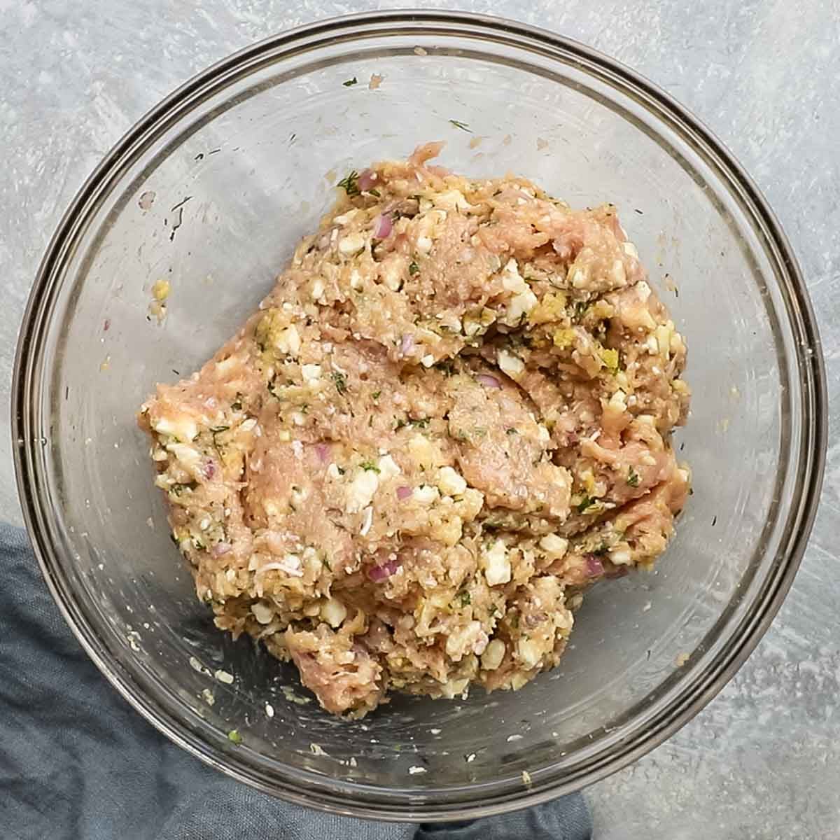 meatballs mixture in a bowl