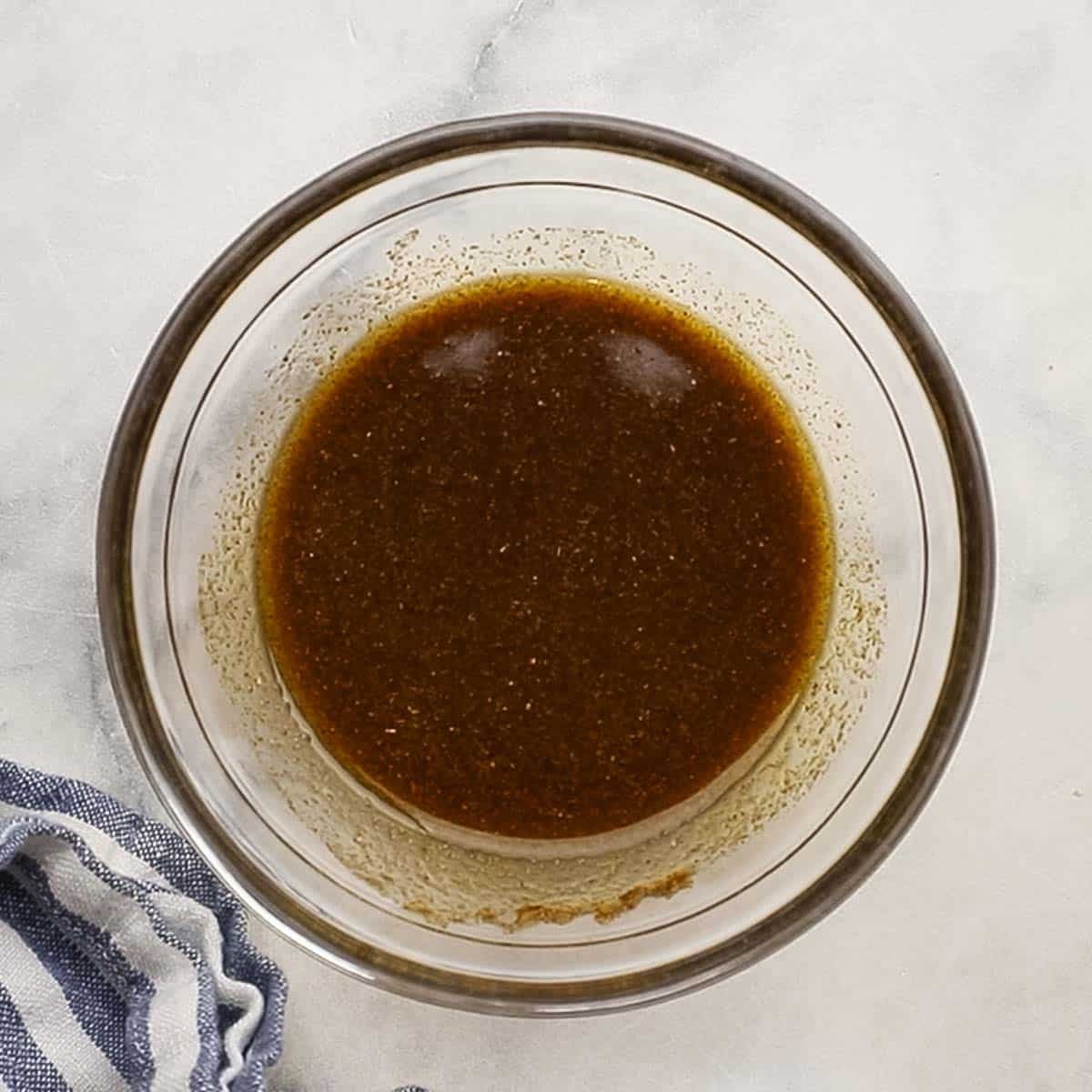 spices and olive oil whisked together