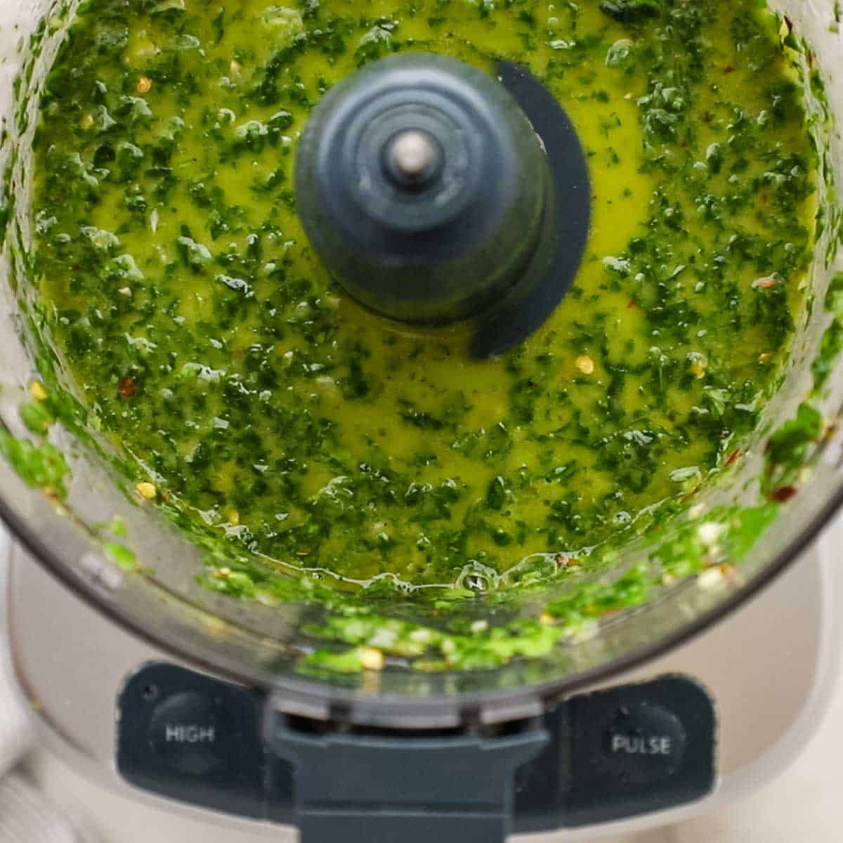 chimichurri in a food processor