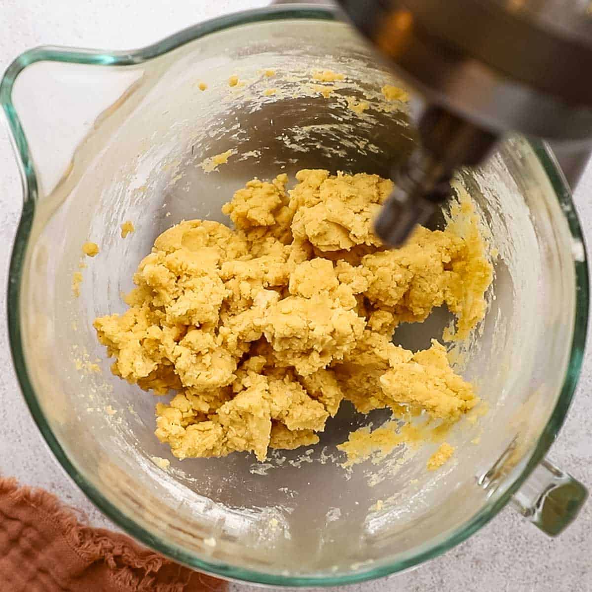 rough dough formed for cheese straws